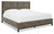Wittland Brown California King Upholstered Panel Bed