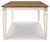 Realyn Chipped White Rect Dining Room Ext Table