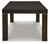 Hyndell Dark Brown Rect Dining Room Ext Table