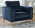 Macleary Navy 2 Pc. Chair, Ottoman