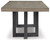 Foyland Black/Brown Rectangular Dining Room Table