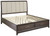 Brueban Rich Brown/Gray California King Panel Bed With 2 Storage Drawers