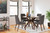 Lyncott Charcoal/Brown 5 Pc. Dining Room Table, 4 Side Chairs