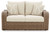 Sandy Bloom Beige Loveseat W/Cushion