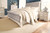 Realyn Two-tone California King Upholstered Sleigh Bed