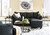 Darcy Black 3 Pc. Sofa/Couch/Couch Chaise, Chair, Ottoman