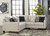 Hallenberg Fog 3 Pc. Left Arm Facing Sofa/Couch/Couch With Corner Wedge 2 Pc Sectional, Ottoman