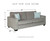 Altari Light Gray 4 Pc. Sofa/Couch/Couch, Loveseat, Chair, Ottoman