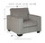 Altari Light Gray 4 Pc. Sofa/Couch/Couch, Loveseat, Chair, Ottoman