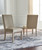 Chrestner Brown/Beige 6 Pc. Round Dining Room Table, 4 Side Chairs, Server