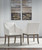 Anibecca Gray/Off White 7 Pc. Dining Room Table, 4 Arm Chairs, Bench, Server