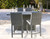 Palazzo Gray Outdoor Counter Height Dining Table With 4 Barstools