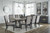 Foyland Black/Brown 10 Pc. Dining Room Table, 8 Side Chairs, Server