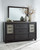 Foyland Black/Brown 6 Pc. Dresser, Door Chest, Mirror, California King Panel Storage Bed