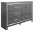 Lodanna Gray 9 Pc. Dresser, Mirror, Chest, King Panel Bed With Roll Slats, 2 Nightstands