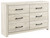 Cambeck Whitewash 10 Pc. Dresser, Mirror, Chest, King Upholstered Panel Bed With 2 Side Under Bed Storage, 2 Nightstands