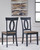 Landocken Brown / Blue Dining Room Side Chair (Set of 2)