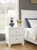 Fortman White Two Drawer Night Stand