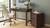 Camiburg Warm Brown Home Office Desk Standalone