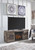 Derekson Multi Gray LG TV Stand W/Fireplace Option