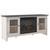Dorrinson White LG TV Stand W/Fireplace Option