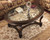 Norcastle Dark Brown Oval Cocktail Table