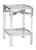 Chaseton Clear/Silver Finish Accent Table