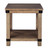 Aldwin Gray Rectangular End Table Crossbuck Styling