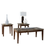 Theo Warm Brown Occasional Table Set (Set of 3)