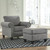 Agleno Charcoal Ottoman