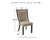 Tyler Black/Grayish Brown Dining Upholstered Side Chair Framed Back