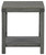 Freedan Grayish Brown Square End Table