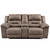 Stoneland Fossil Double Reclining Loveseat W/Console