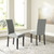 Kimonte Dark Brown/Gray Dining Upholstered Side Chair