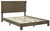 Shamryn Grayish Brown King Panel Bed