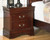 Alisdair Dark Brown Two Drawer Night Stand