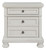 Robbinsdale Antique White Two Drawer Night Stand