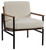 Tilden Ivory/Brown Accent Chair