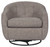 Upshur Taupe Swivel Glider Accent Chair