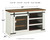 Wystfield White/Brown Medium TV Stand