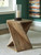 Zalemont Distressed Brown Accent Table