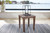 Emmeline Brown Square End Table