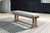 Emmeline Brown Bench With Cushion
