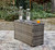Harbor Court Gray Console With Drink Holders