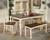 Whitesburg Brown/Cottage White Large Dining Room Bench