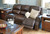 Buncrana Chocolate Power Reclining Sofa/Couch With Adj Headrest