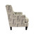 906 WING CHAIR - APPLIQUE PEWTER