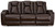 Mancin Chocolate Reclining Sofa/Couch W/Drop Down Table