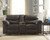 Boxberg Dark Brown Double Reclining Loveseat W/Console