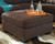 Maier Walnut Oversized Accent Ottoman